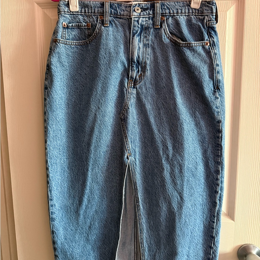 Abercrombie Denim midi Skirt